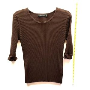 Women's Anonymous L brown stretchy top